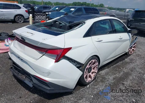 2022 Hyundai Elantra Sel from USA, damaged, VIN 5NPLM4AG1NH055880